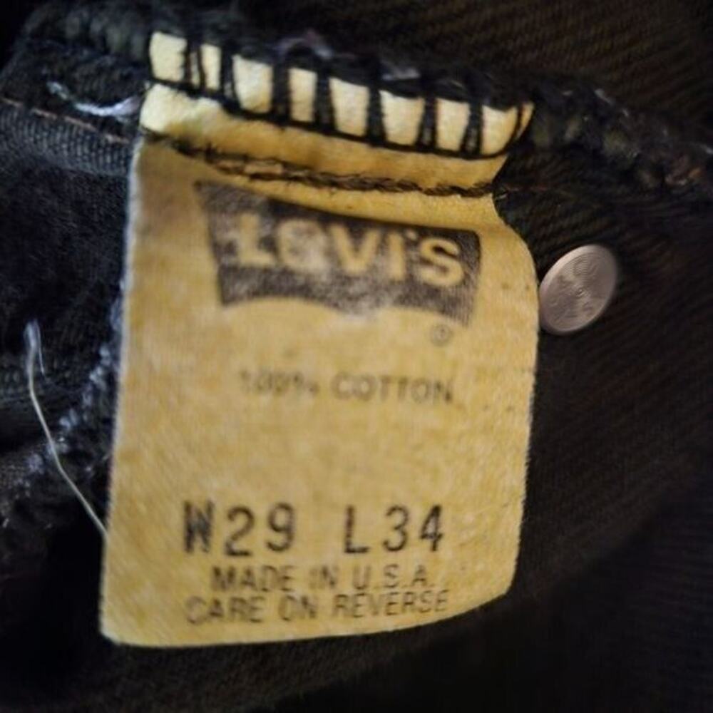 Levi’s Silvertab Jeans Loose 29x34 Vintage Y2K Made In USA Black - Picture 9 of 10